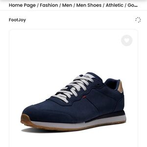 FootJoy Men's Blue and Tan Sneakers